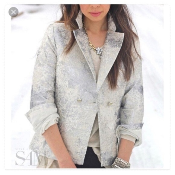 CAbi Jackets & Blazers - CAbi Chalet Metallic Jacket Size 6 Style 657